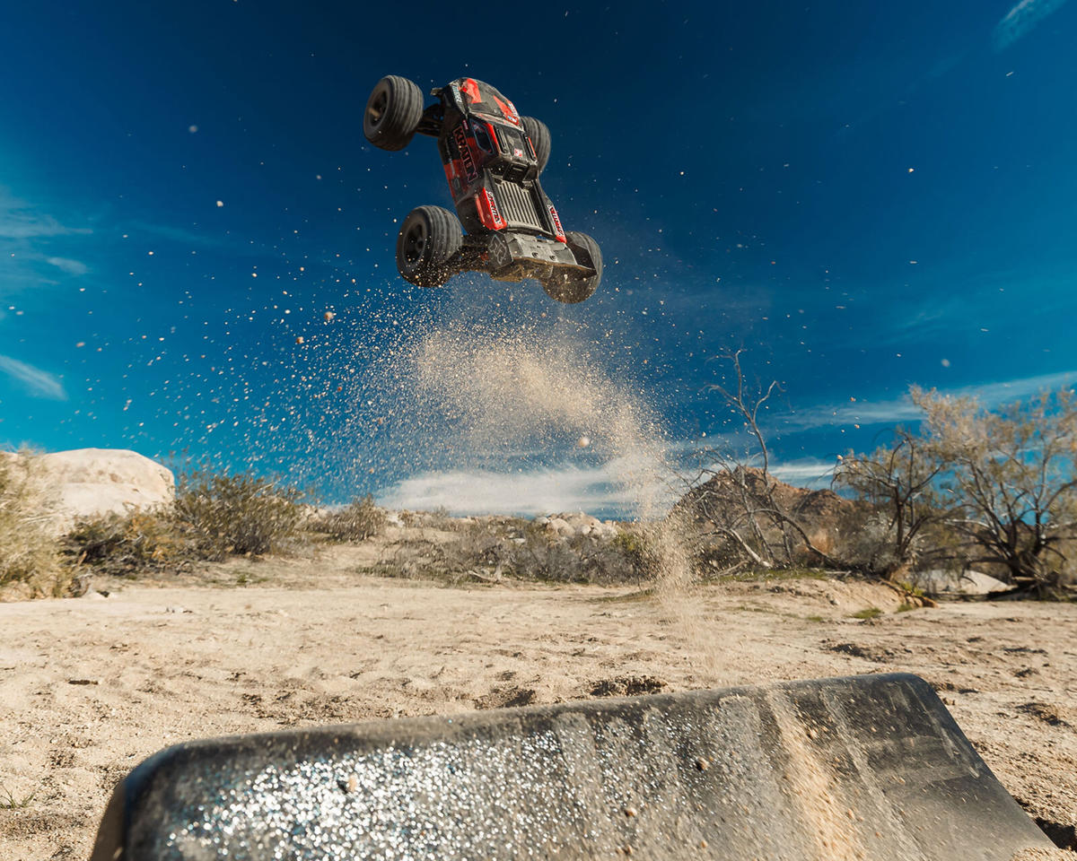 ARRMA Mini Kraton 3S BLX 4X4 1/16 RTR Brushless Monster Truck (Black/Red) με SLT2 2.4GHz