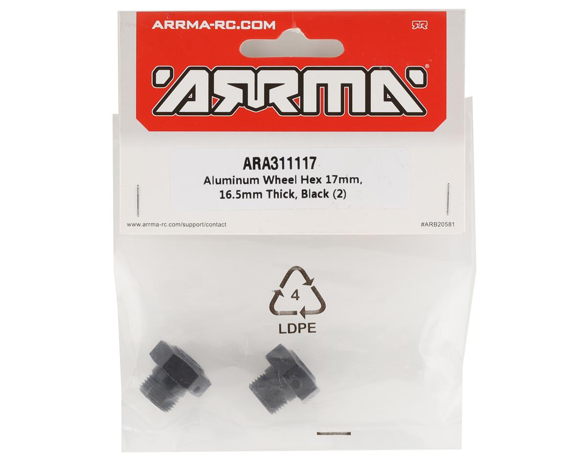 Arrma Fireteam / Big Rock 6S BLX 17mm Aluminum Wheel Hex ARA311117 – Σετ 2 Τεμάχια