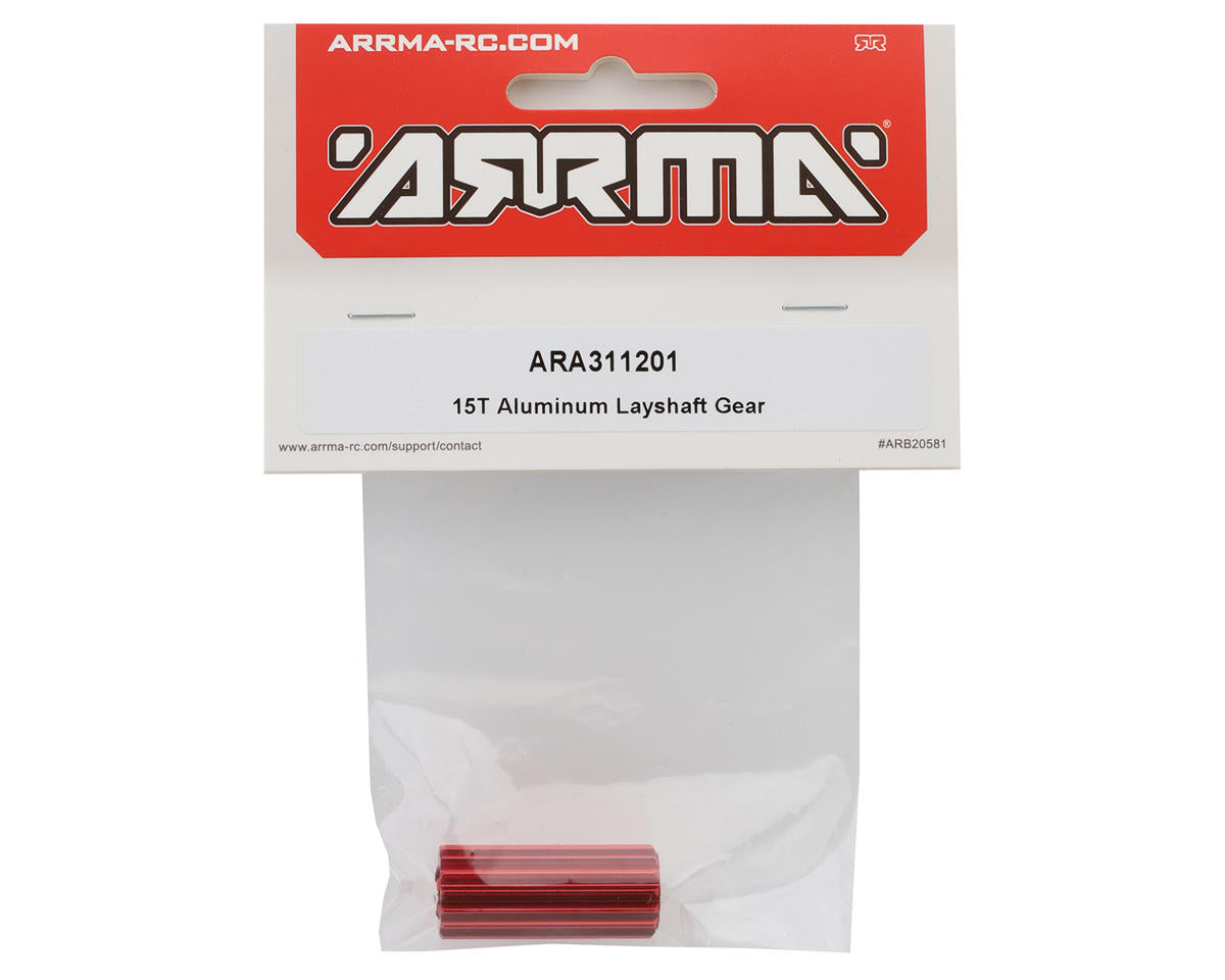 ARRMA 15T Aluminum Layshaft Gear – Γρανάζι Layshaft για Fury, Gorgon, Quake & Vorteks 2WD