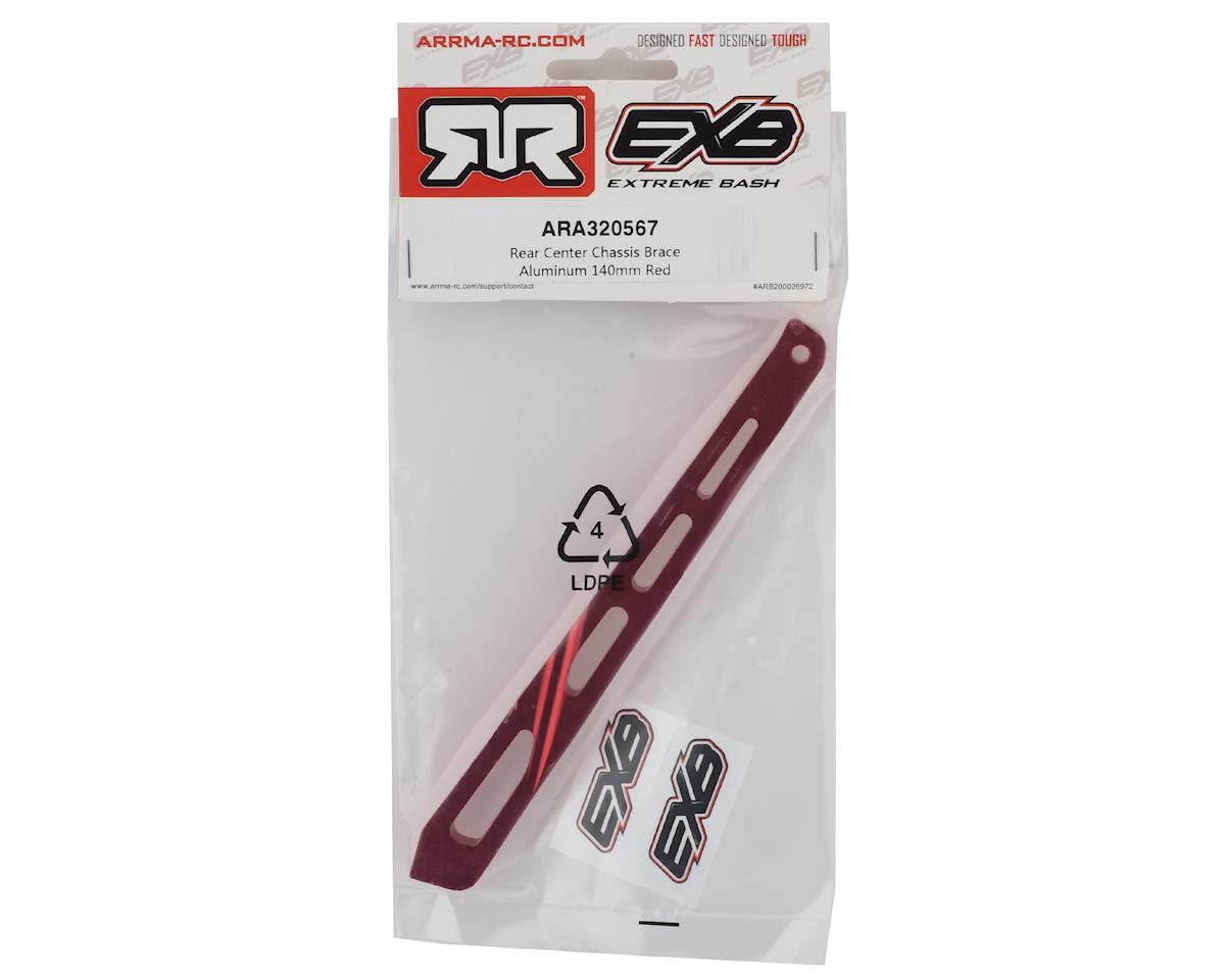 Arrma Kraton EXB Aluminum Rear Center Chassis Brace (Red)