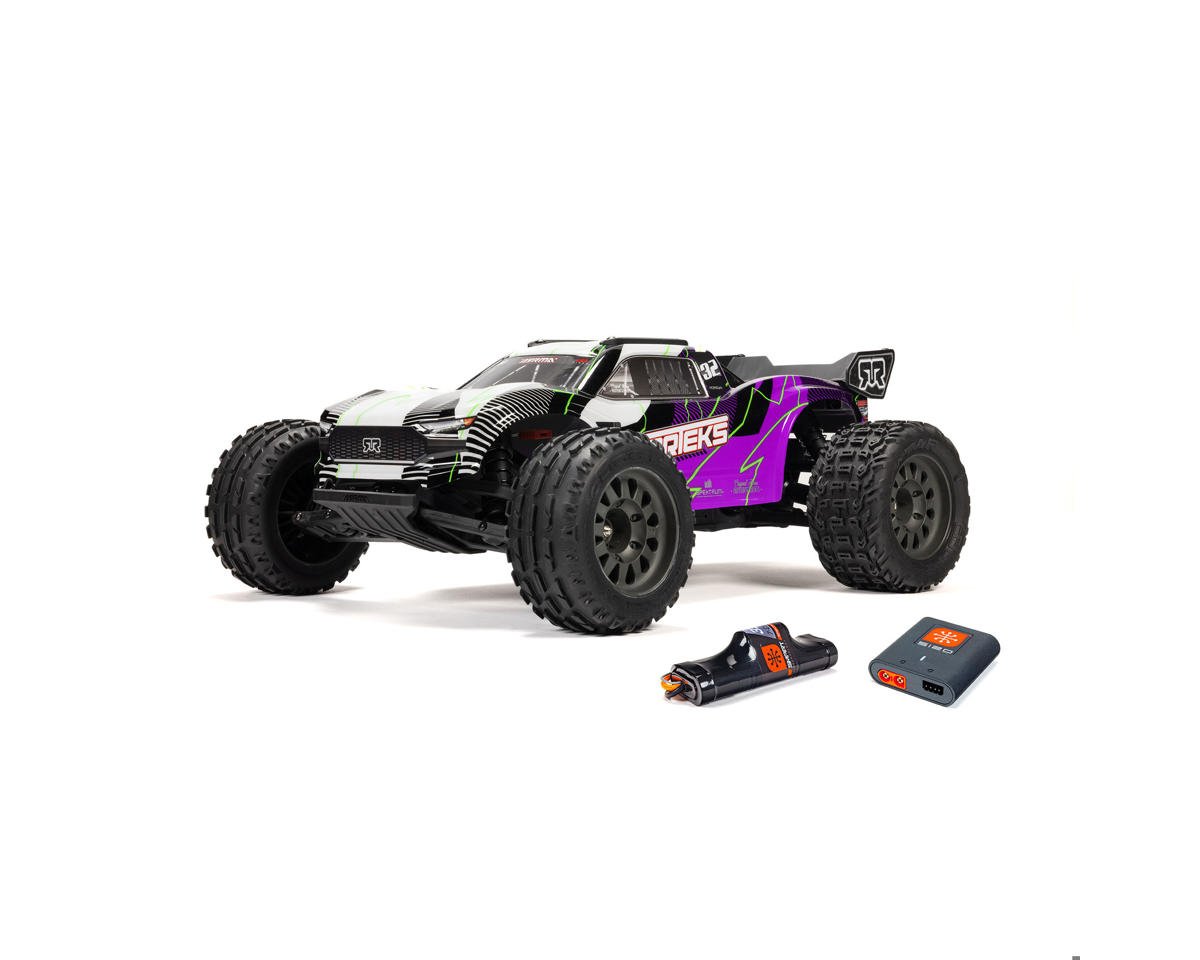 Arrma 1/10 VORTEKS 2WD RTR Brushed Stadium Truck (Battery & Charger Included), Purple