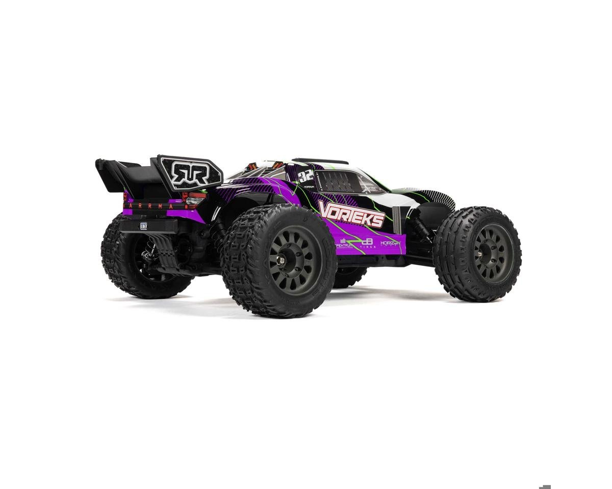 Arrma 1/10 VORTEKS 2WD RTR Brushed Stadium Truck (Battery & Charger Included), Purple