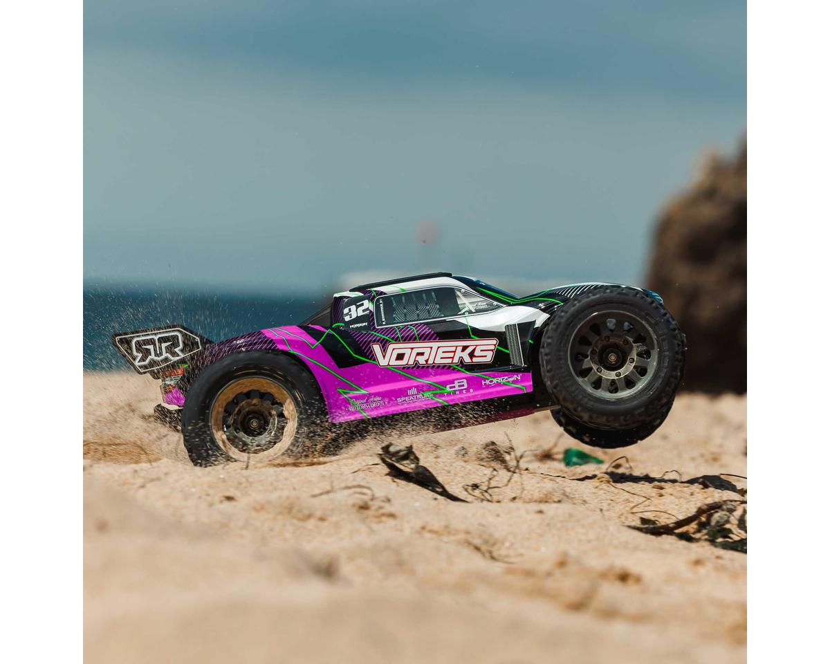 Arrma 1/10 VORTEKS 2WD RTR Brushed Stadium Truck (Battery & Charger Included), Purple