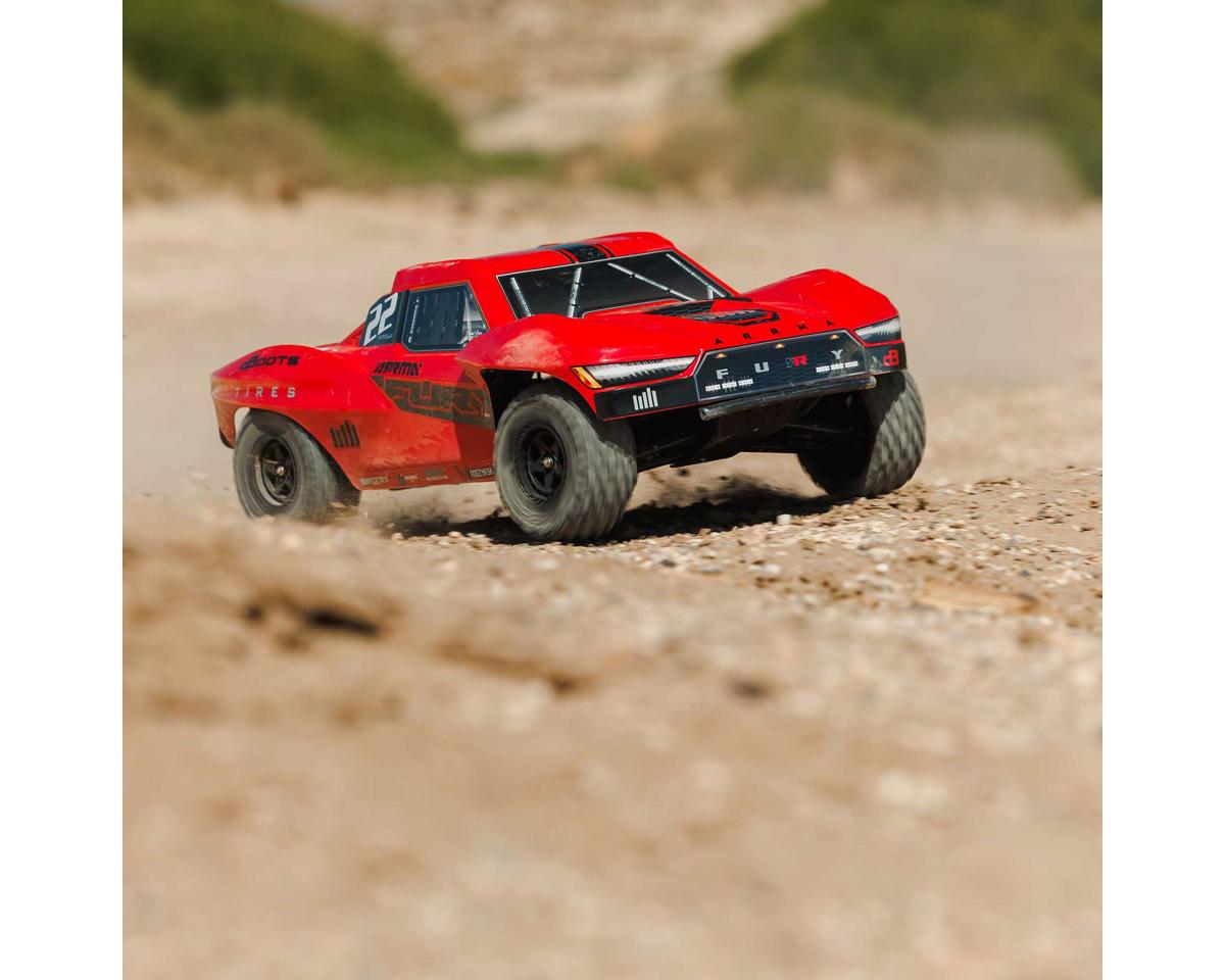Arrma Fury 2WD MEGA 550 RTR Brushed 1/10 Off-Road Short Course Truck (Red) w/SLT2 2.4GHz Radio, Battery & Charger