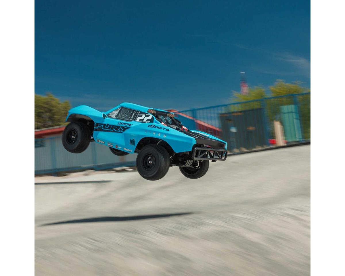 Arrma Fury 2WD MEGA 550 RTR Brushed 1/10 Off-Road Short Course Truck (Blue) w/SLT2 2.4GHz Radio, Battery & Charger