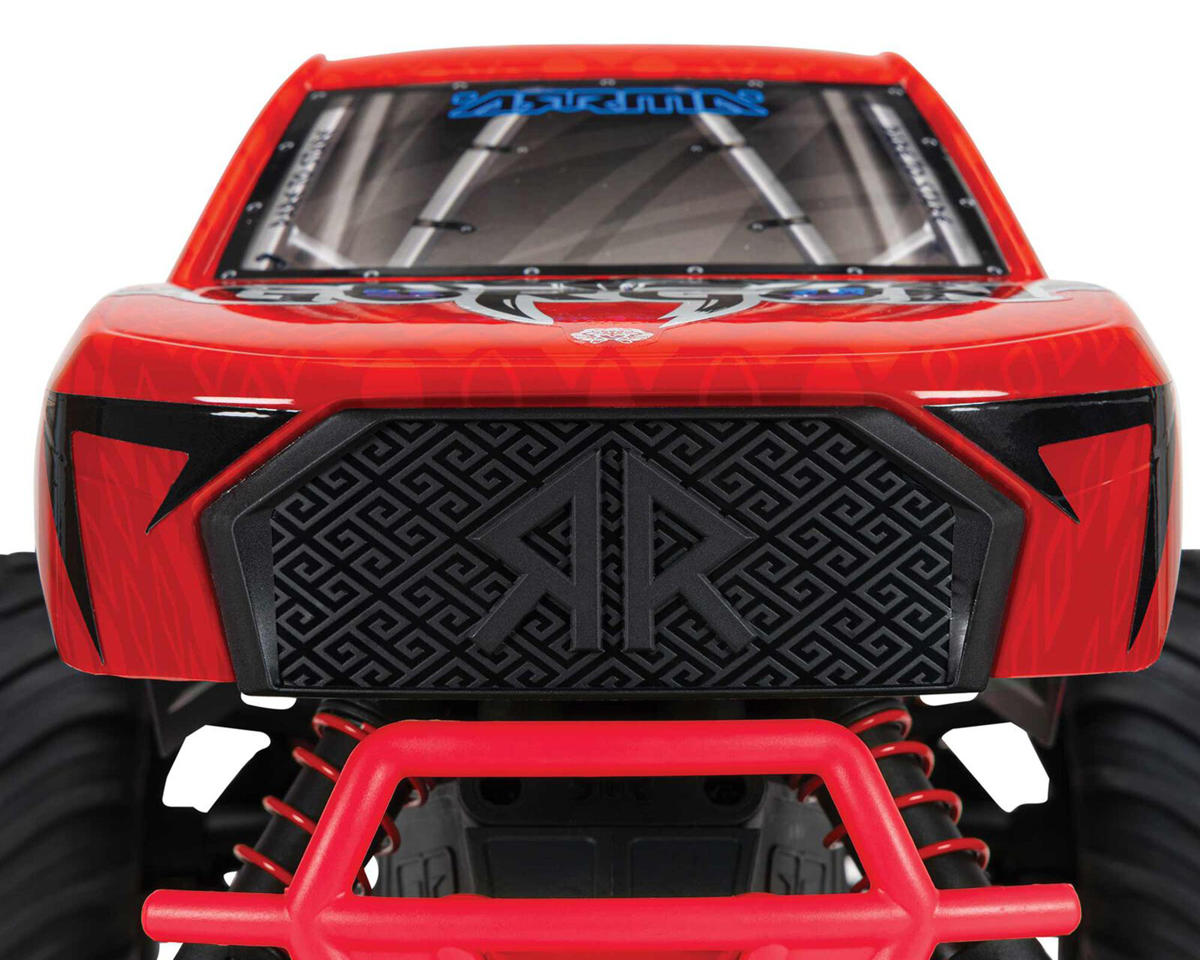 Arrma Gorgon 4X2 MEGA 550 Brushed 1/10 Monster Truck RTR (Κόκκινο) με ραδιόφωνο SLT2 2,4 GHz, μπαταρία και φορτιστή