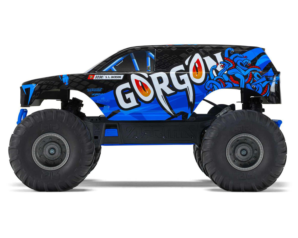 Arrma Gorgon 4X2 MEGA 550 Brushed 1/10 Monster Truck RTR (Blue) w/SLT2 2.4GHz Radio