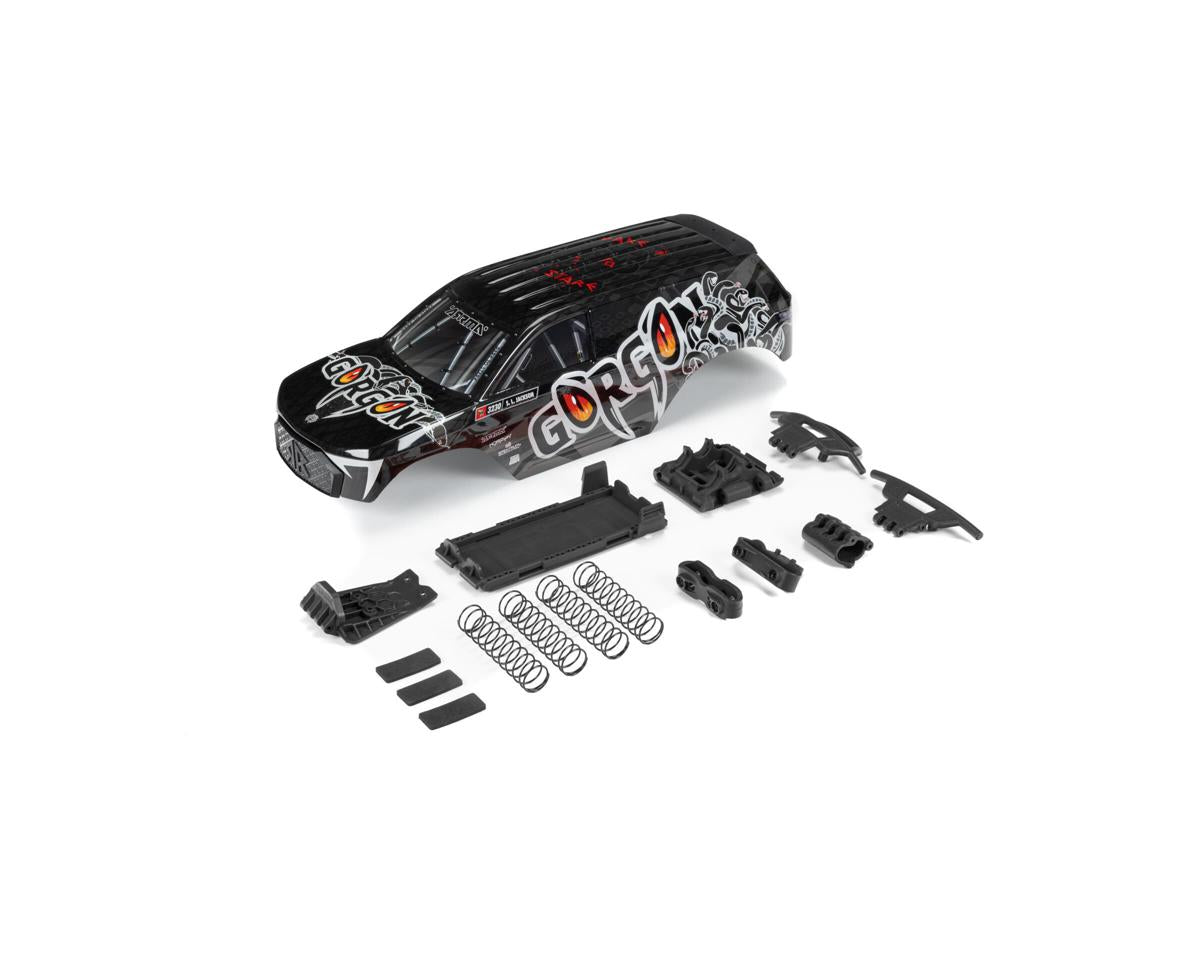 Arrma GORGON Painted Decaled Body Set, Gun Metal