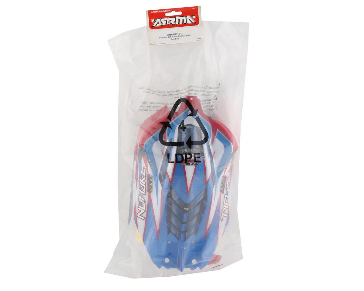 Arrma TYPHON TLR Tuned Finished Body (Red/Blue)