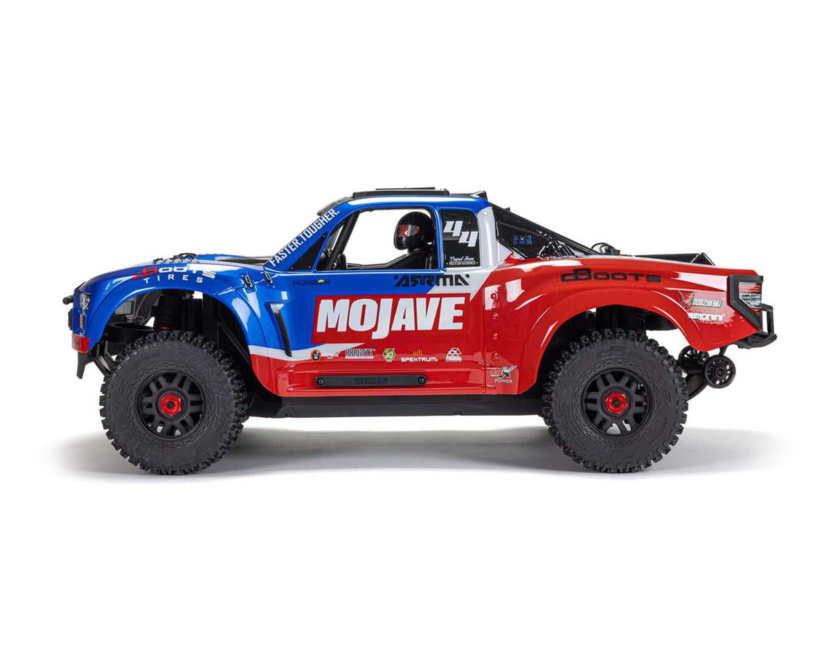 Arrma Mojave 4S BLX Brushless 1/8 4WD RTR Electric Desert Truck (Μπλε/Κόκκινο) με ραδιόφωνο Spektrum SLT3 2,4 GHz