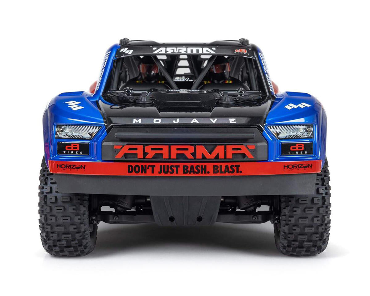 Arrma Mojave 4S BLX Brushless 1/8 4WD RTR Electric Desert Truck (Blue/Red) w/Spektrum SLT3 2.4GHz Radio