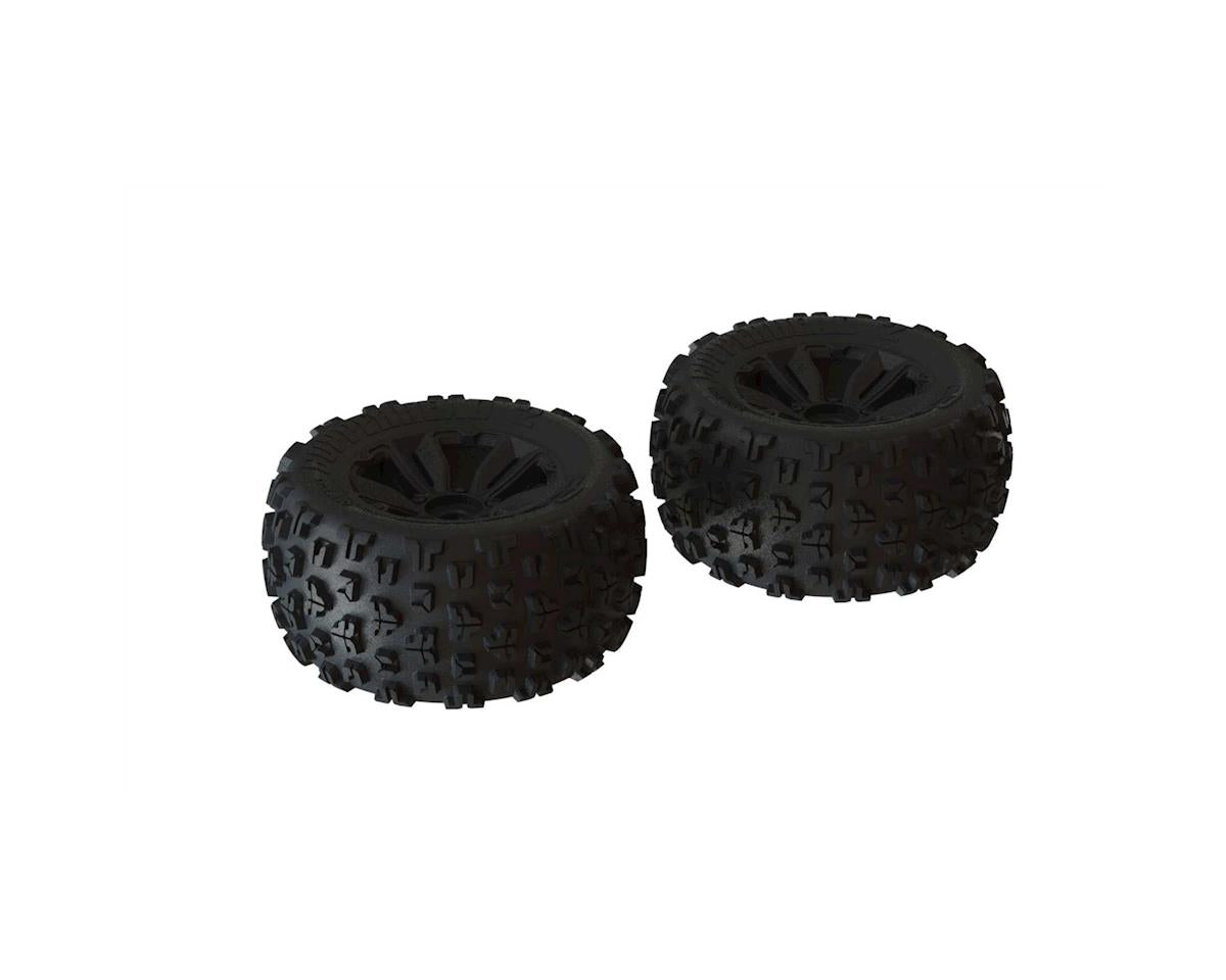 Arrma dBoots Copperhead2 MT 3.8 Pre-Mounted 1/8 Monster Truck Tires (Black) (2) w/17mm Hex