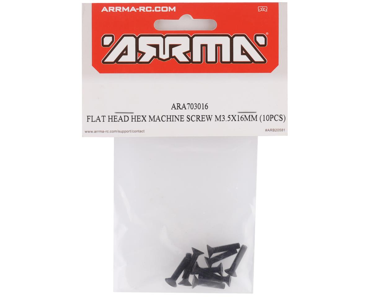 Arrma 8S-BLX Flat Head Hex Machine Screw, M3.5x16mm (10)