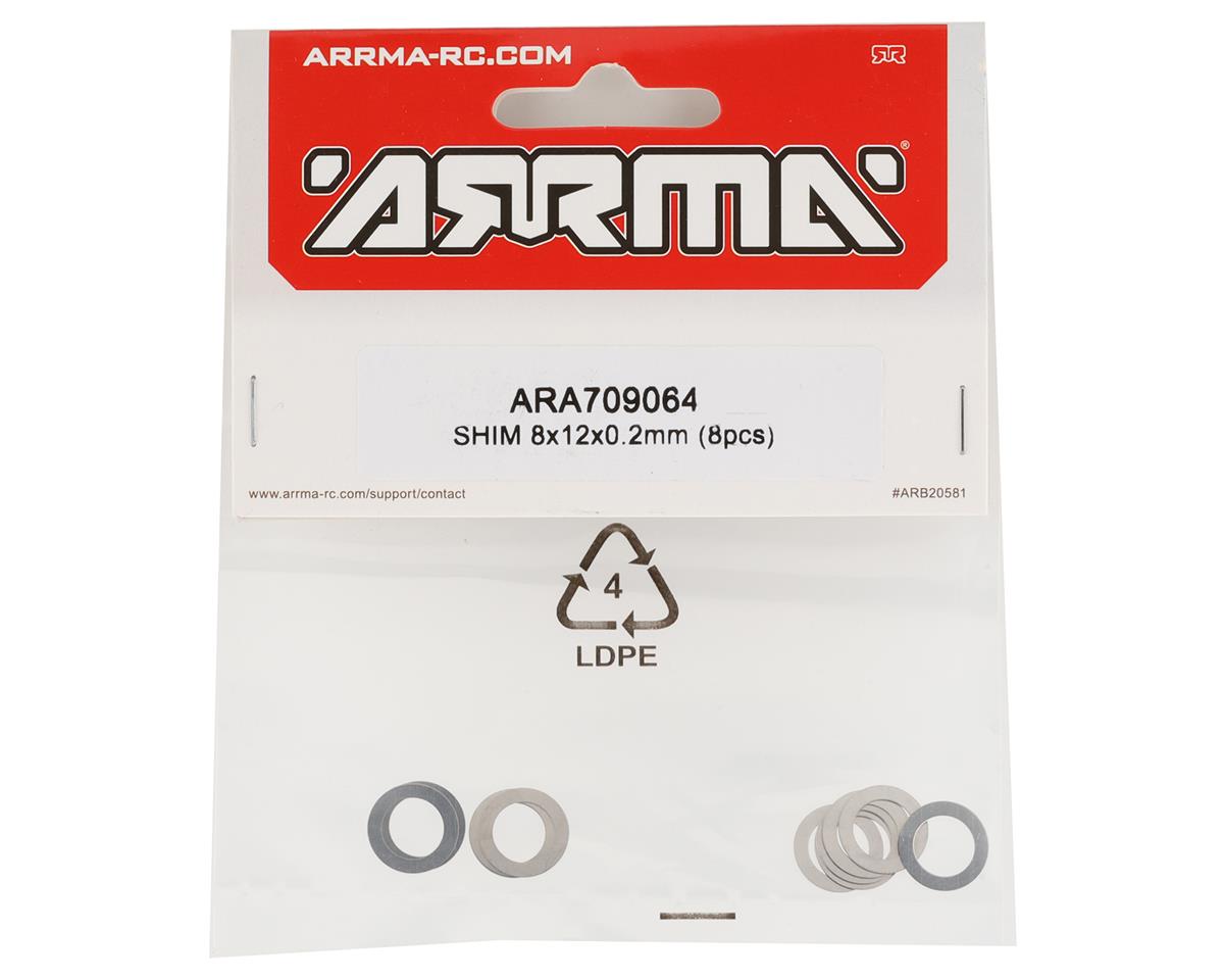 ARRMA 8x12x0.2mm Shim (8) ARA709064 – Ροδέλες Ρύθμισης / Shims για ARRMA 6S