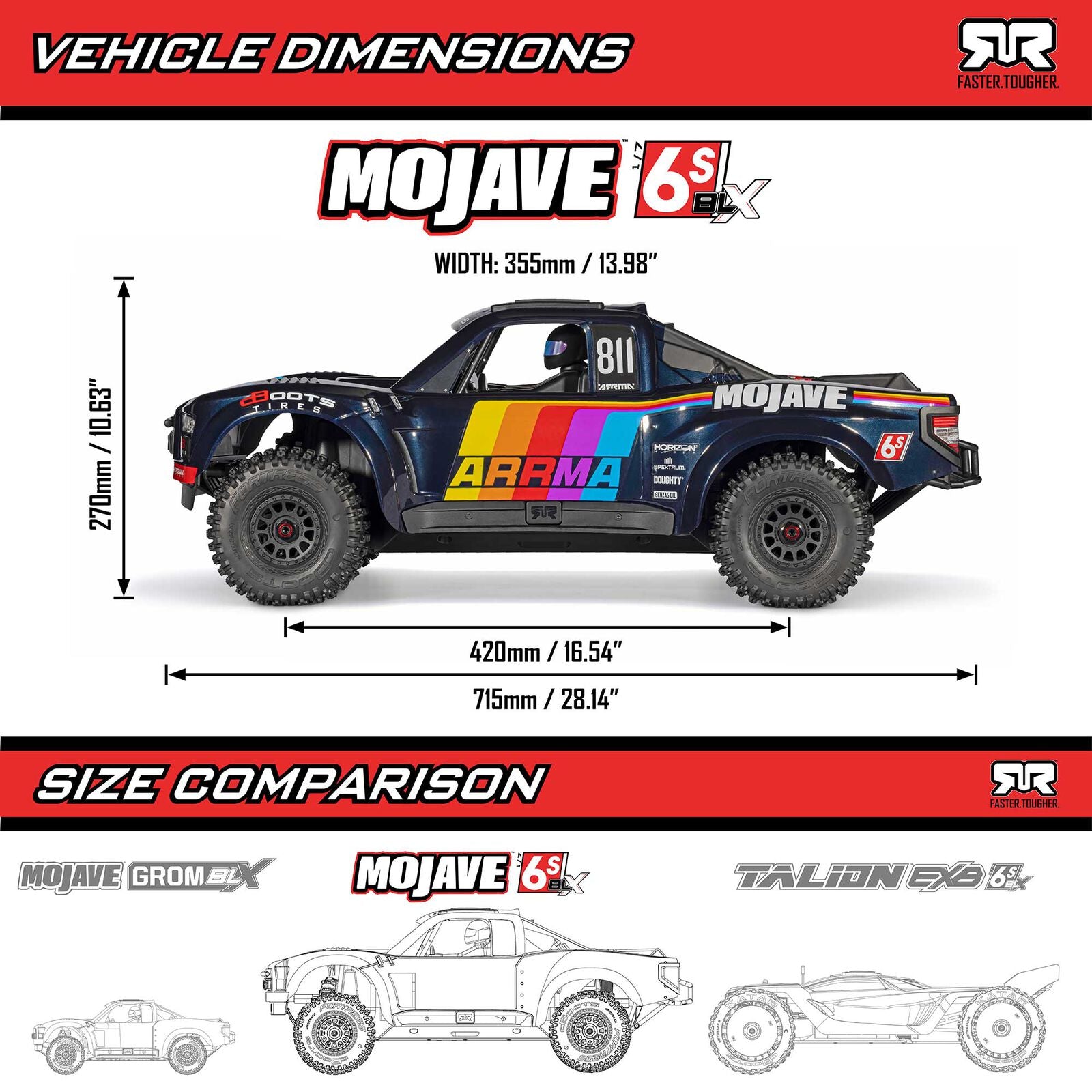 ARRMA Mojave 6S V3 Μπεζ ARA7604V3T2 — φωτογραφία 91