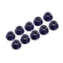 Ultimate 4 mm. ALU. NYLON NUT W/FLANGE BLACK (10 pcs)