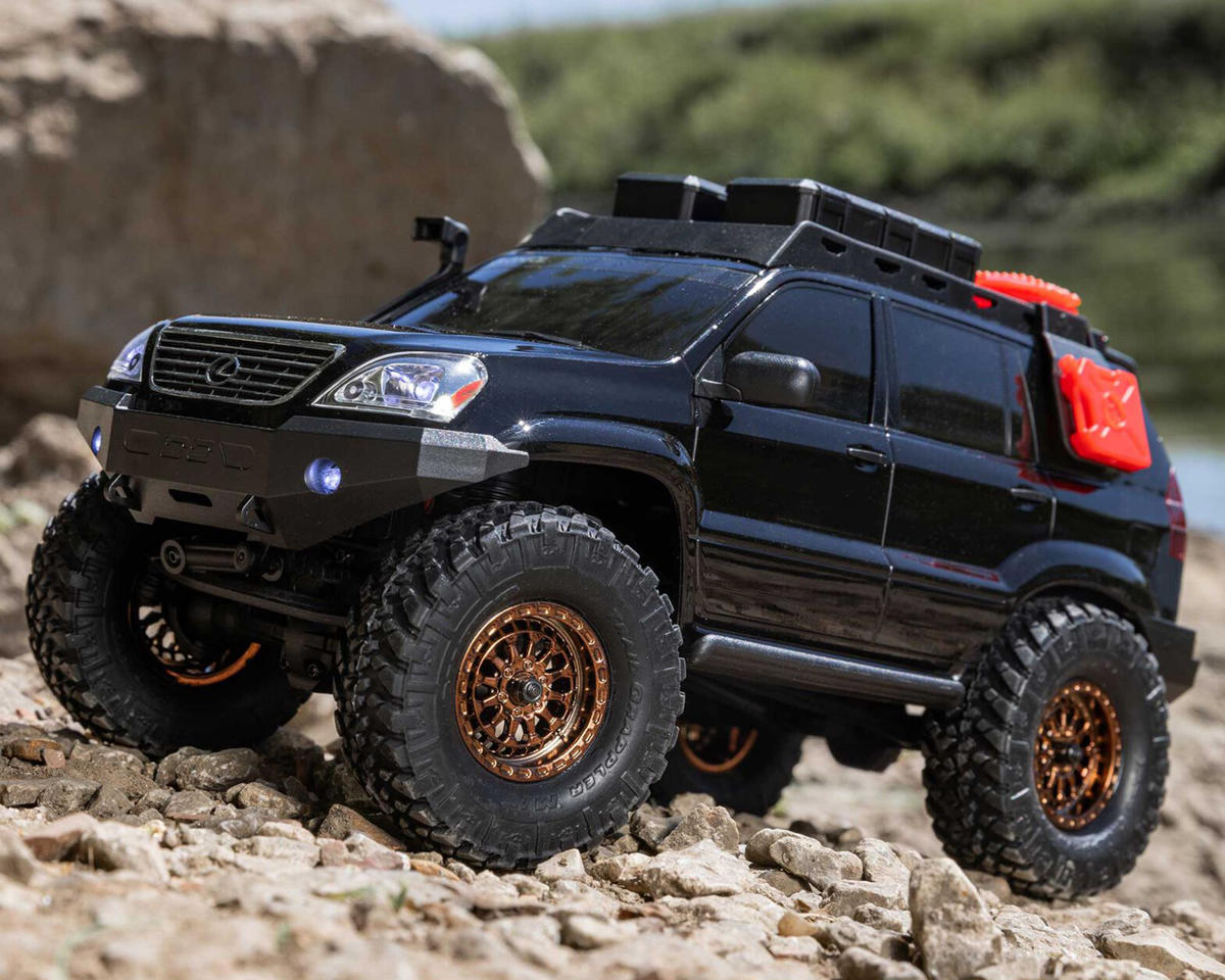 Axial SCX24 Lexus GX 470 1/24 4WD RTR Scale Mini Crawler Black με Τηλεκατεύθυνση, Μπαταρία & Φορτιστή