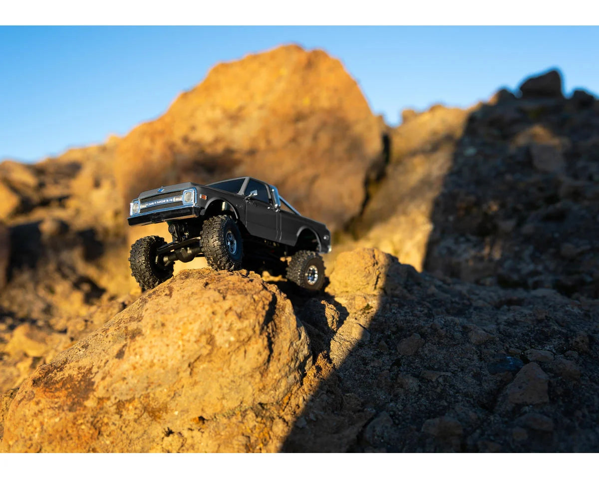 Axial SCX30 Chevrolet K10 1/30 4WD RTR Micro Scale Crawler (Black) με 2.4GHz, LiPo & Charger