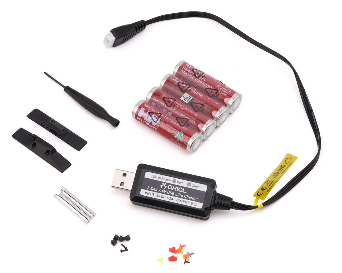 Axial SCX30 Chevrolet K10 1/30 4WD RTR Micro Scale Crawler (Black) με 2.4GHz, LiPo & Charger