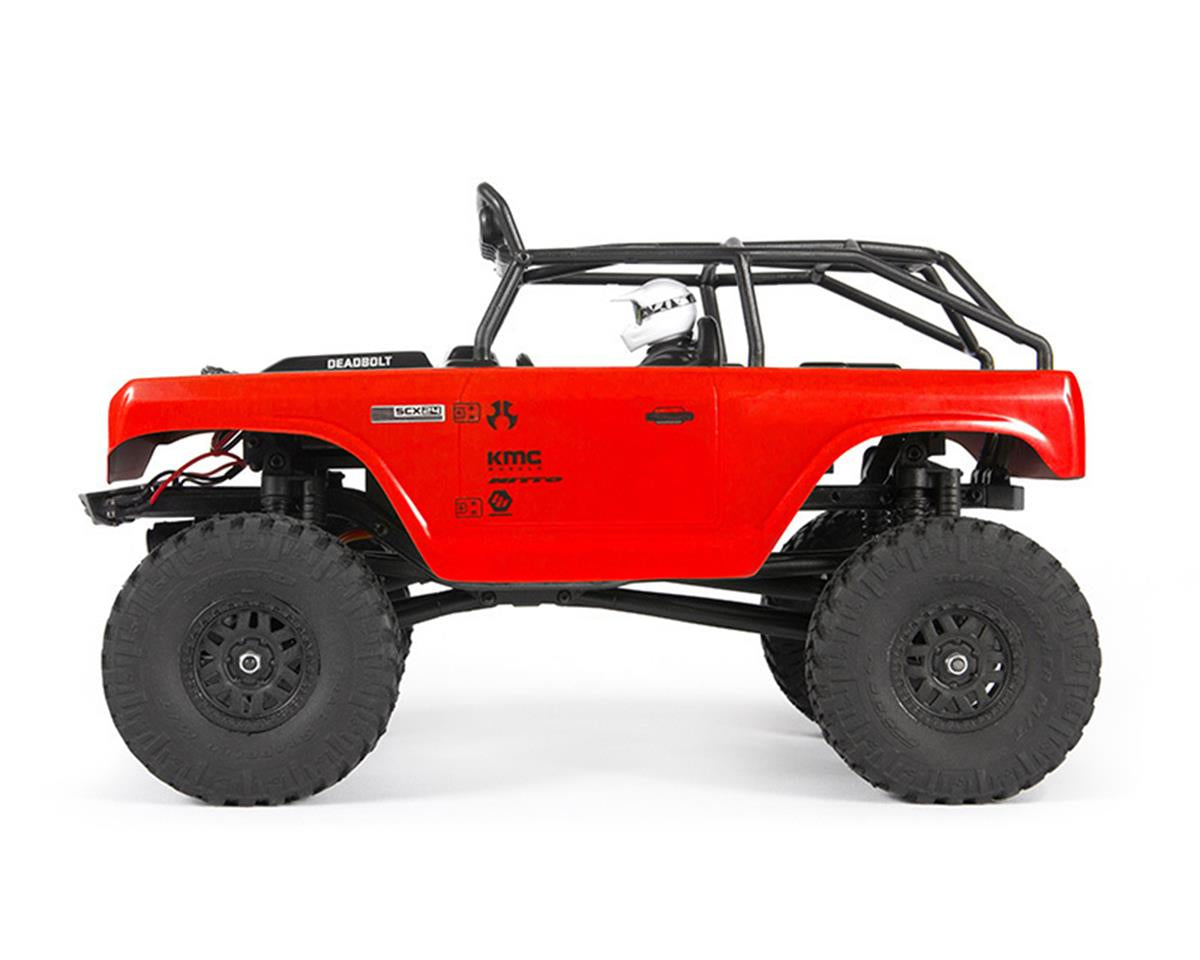 Axial SCX24 Deadbolt 1/24 RTR Scale Mini Crawler (Red) w/2.4GHz Radio