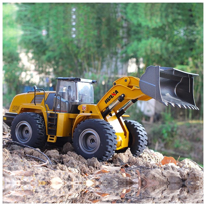 HUINA 1583 1/14 Alloy RC Wheeled Loader 10CH 2.4GHz – Μεταλλικός Τηλεκατευθυνόμενος Φορτωτής