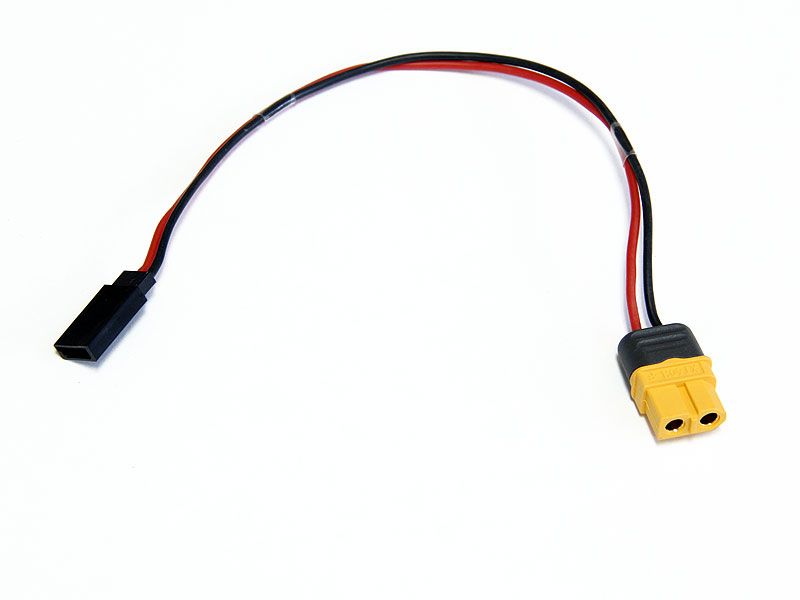 ProtonRC Charging Lead Amass XT60 Female to Futaba RX 20cm 20AWG – Καλώδιο Φόρτισης RC
