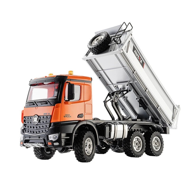 HUINA 1598 1/14 2.4G Remote Control Dumper 6x6 Engineering Transport Vehicle Lifting Rod Tipper