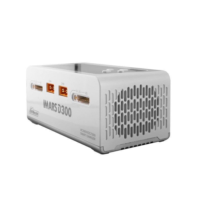 Gens Ace IMARS D300 G-Tech Channel AC/DC 300W/700W RC Battery Charger-EU White