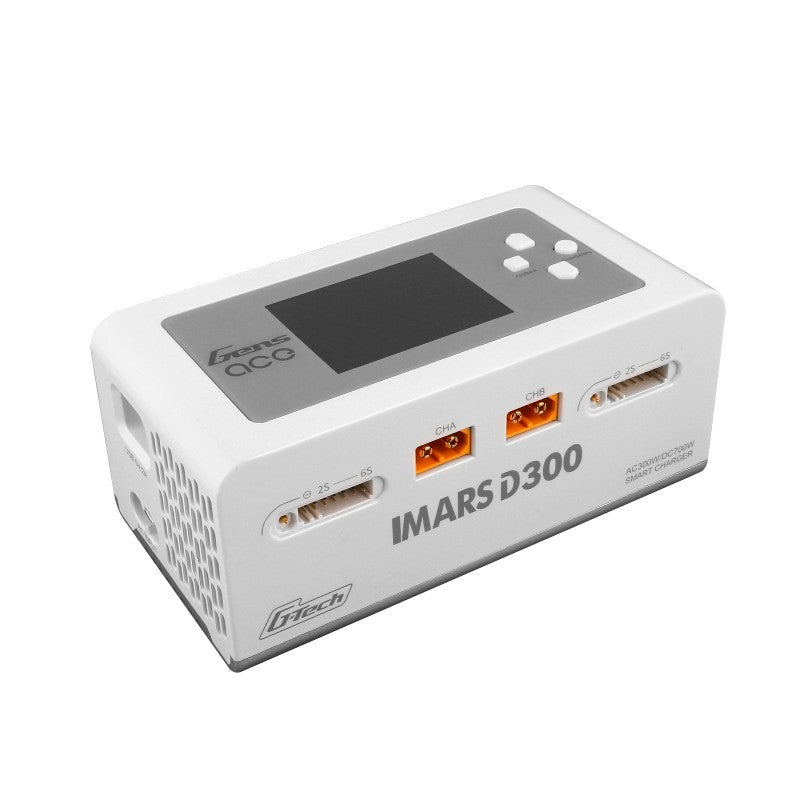 Gens Ace IMARS D300 G-Tech Channel AC/DC 300W/700W RC Φορτιστής μπαταρίας-EU White