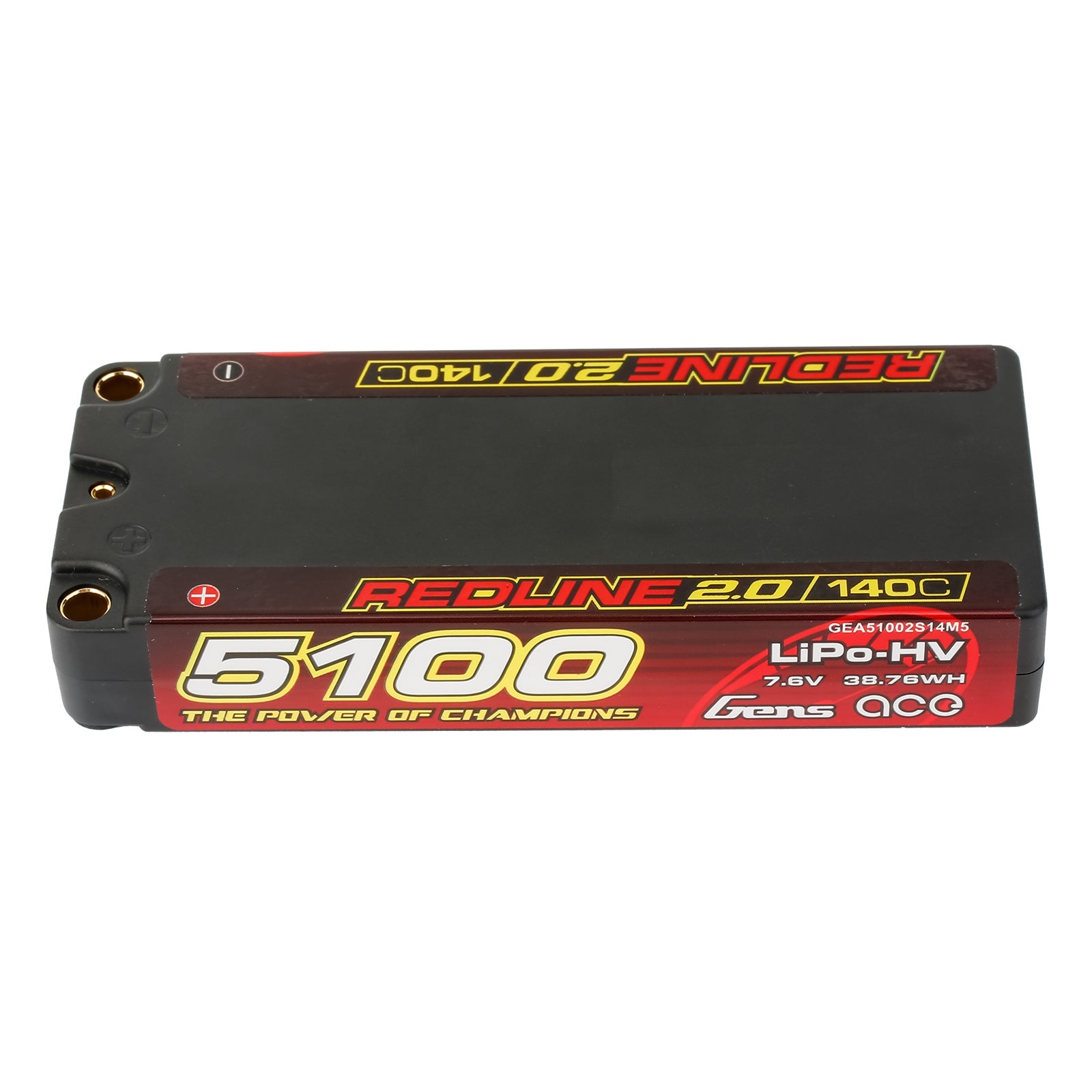 Gens Ace Redline 2.0 – Μπαταρία LiHV 5100mAh 2S 7,6V 140C με 5mm bullet