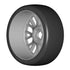 1/8 GT T04 Slick Mounted Tires – Κολλημένα Λάστιχα σε 20 Spoke FLEX Silver Wheels με Επιλογή Γόμας XB / XM