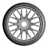 1/8 GT T04 Slick Mounted Tires – Κολλημένα Λάστιχα σε 20 Spoke FLEX Silver Wheels με Επιλογή Γόμας XB / XM