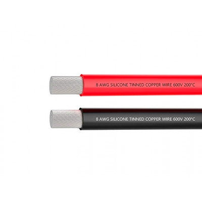 Σύρμα σιλικόνης ProtonRC υψηλής ποιότητας Ultra Flexible 8AWG 1m (Κόκκινο) + 1m (Μαύρο)