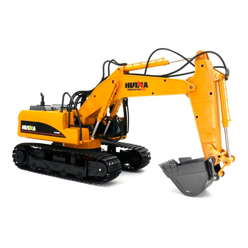HUINA 1535-1 1/14TH SCALE RC EXCAVATOR 2.4G 15CH w/DIE CAST BUCKET (+ DRILL+ GRIPPER)