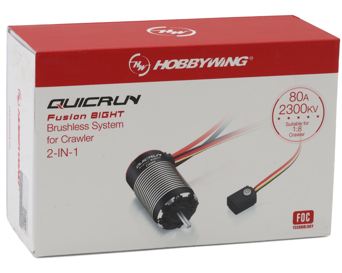 Hobbywing QuicRun Fusion 8IGHT 2300kV w/ Integrated ESC 80A