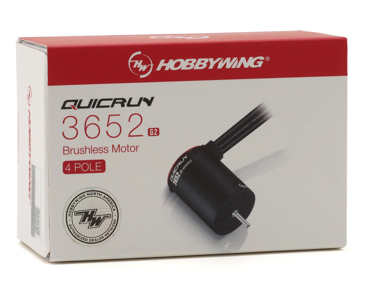 Hobbywing QuicRun 3652SL G2 Sensorless Brushless Motor (4000KV)
