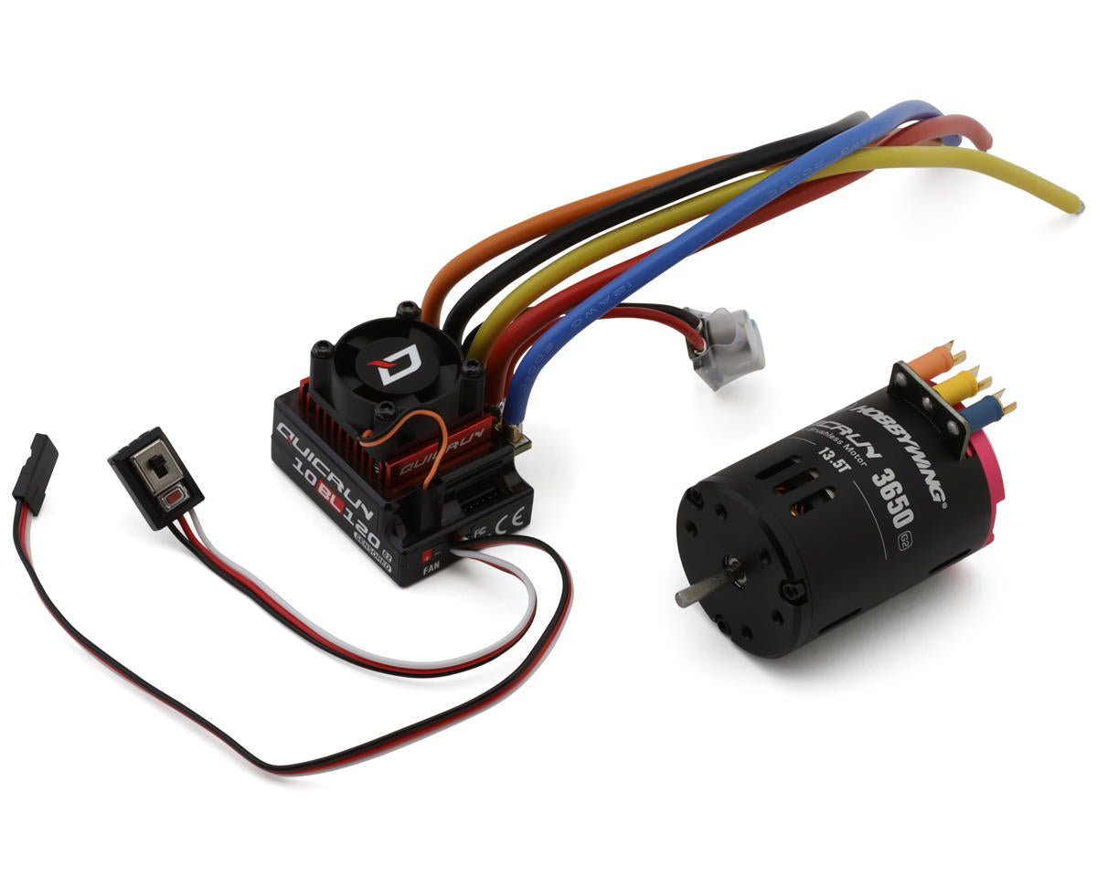 Hobbywing Quicrun 10BL120 G2 Sensored Brushless ESC Combo w/3650 SL G2 Motor (13.5T)