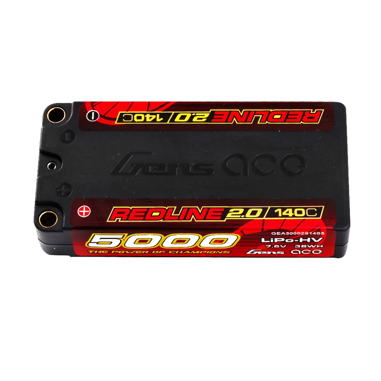 Gens Ace 15.2V 130C 4S 6000mAh HV Lipo Battery HardCase – 1/8 RC Racing