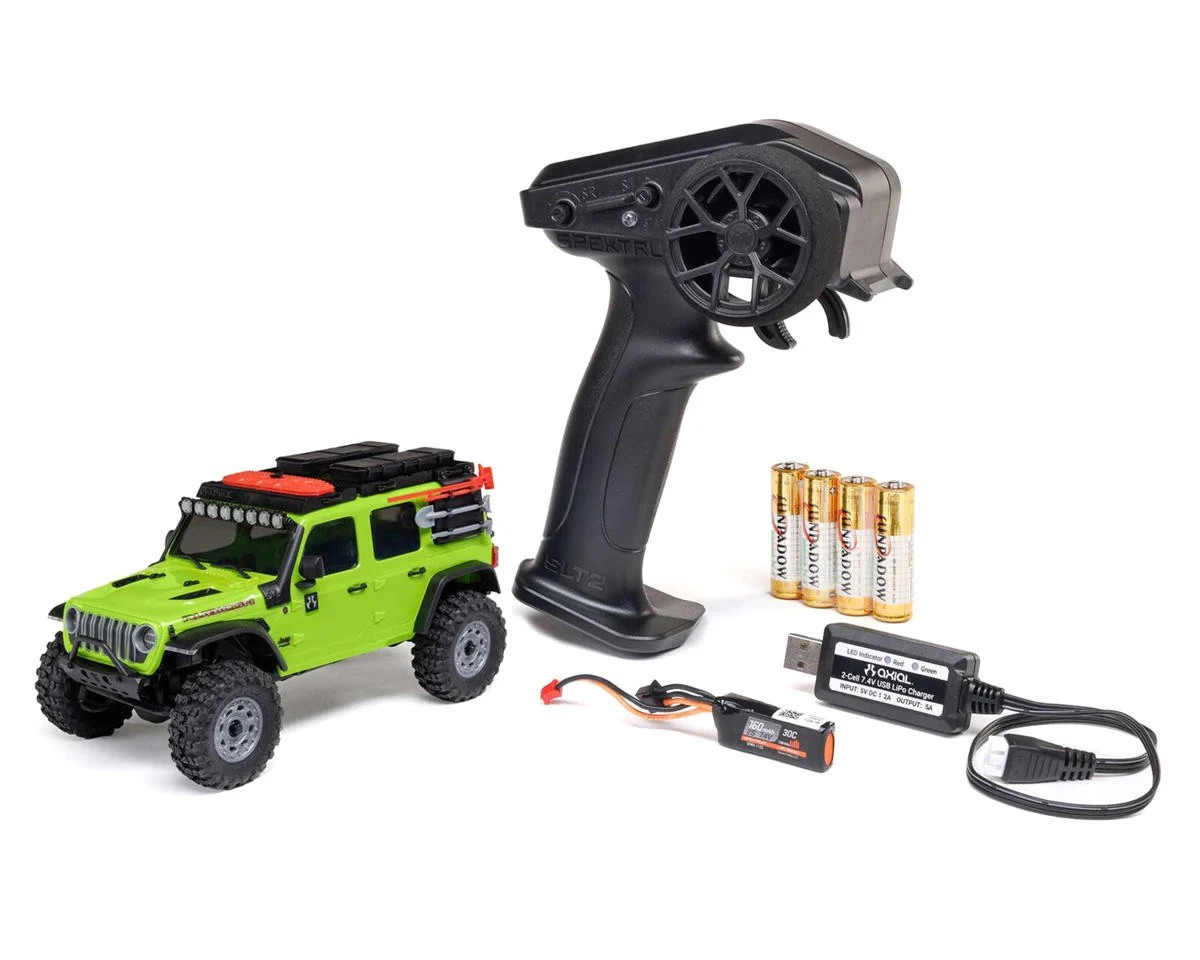 Axial SCX30 Jeep Wrangler JLU 1/30 4WD RTR Mini Crawler (Πράσινο)