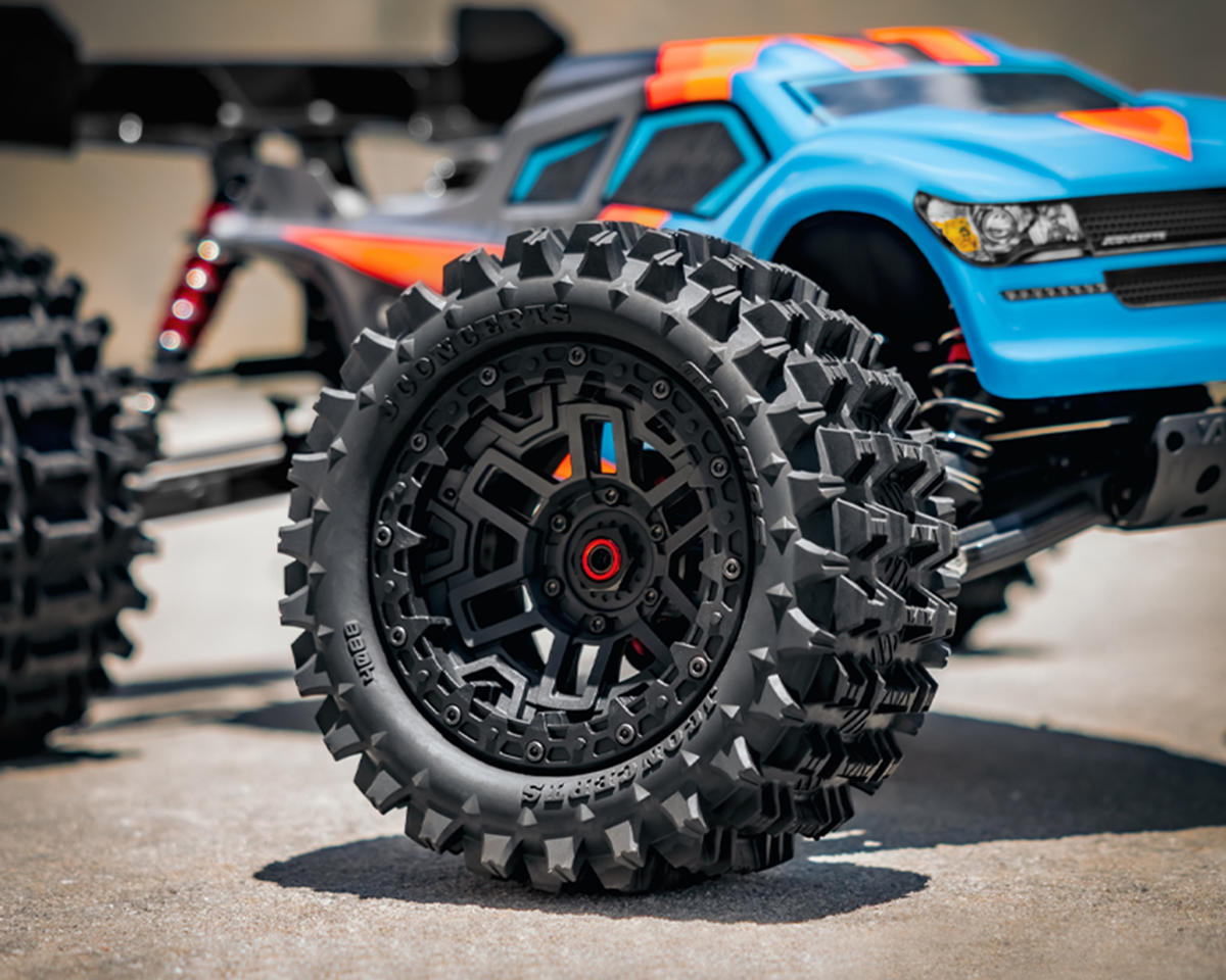 JConcepts Magma Pre-Mounted Monster Truck Tires 17mm Hex Black – Ελαστικά Monster Truck 2τμχ