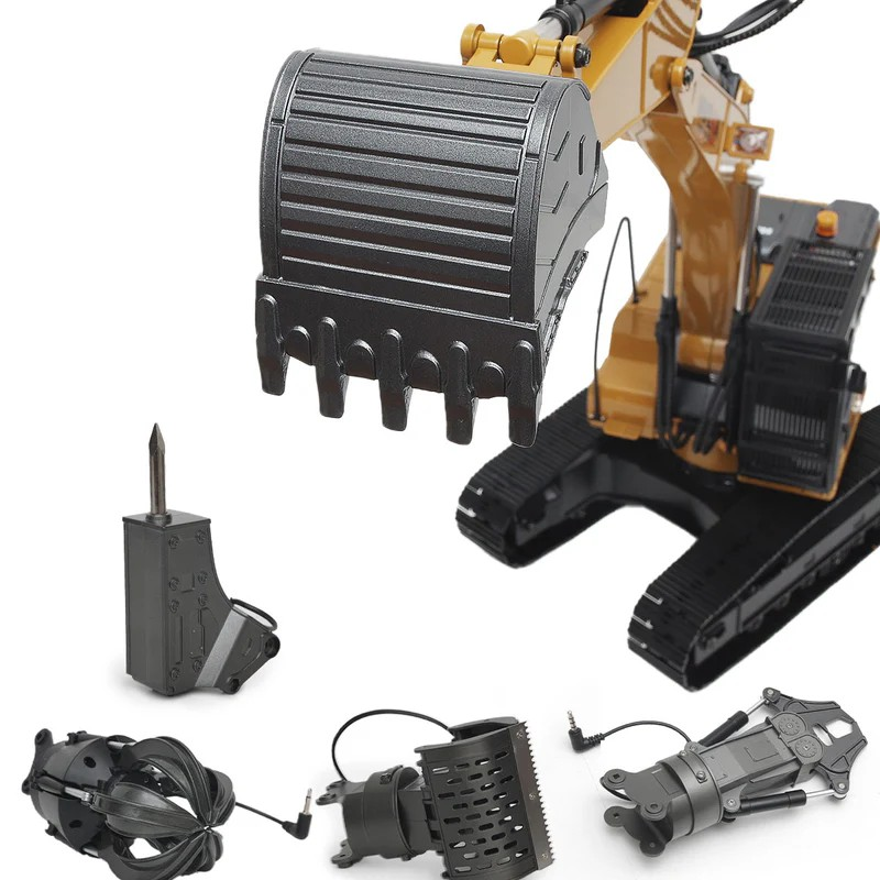 Huina 1580 1:14 All Metal Remote Control Excavator V5 (2025 Model)