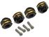 ProtonRC Brass Hex Adapters for TRX-4 TRX-6 (Black) (4) (+3mm)  (12x8mm) 25g