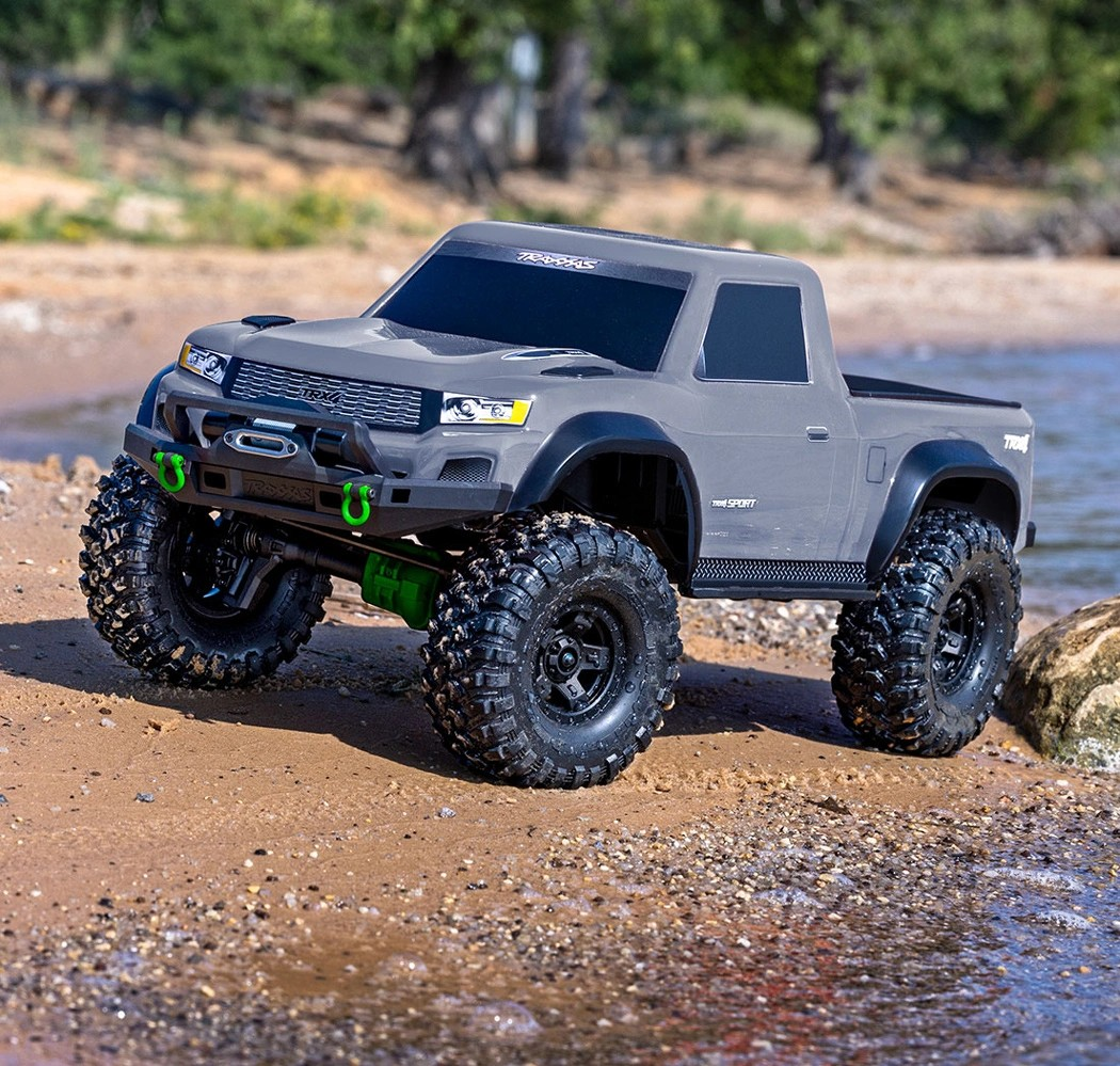 Traxxas TRX-4 Sport Scale & Trail Crawler 1/10 RTR Clipless Body – Gray (TRX82224-4)