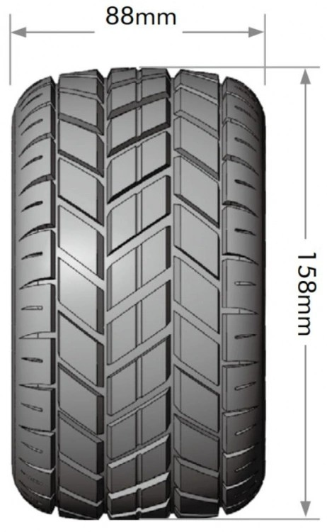 Louise Tires & Wheels ST-ROCKET 3,8" Sport MFT (Removable 17mm Hex 0" & 1/2" Offset) (2)