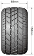 Louise Tires & Wheels ST-ROCKET 3,8" Sport MFT (Removable 17mm Hex 0" & 1/2" Offset) (2)