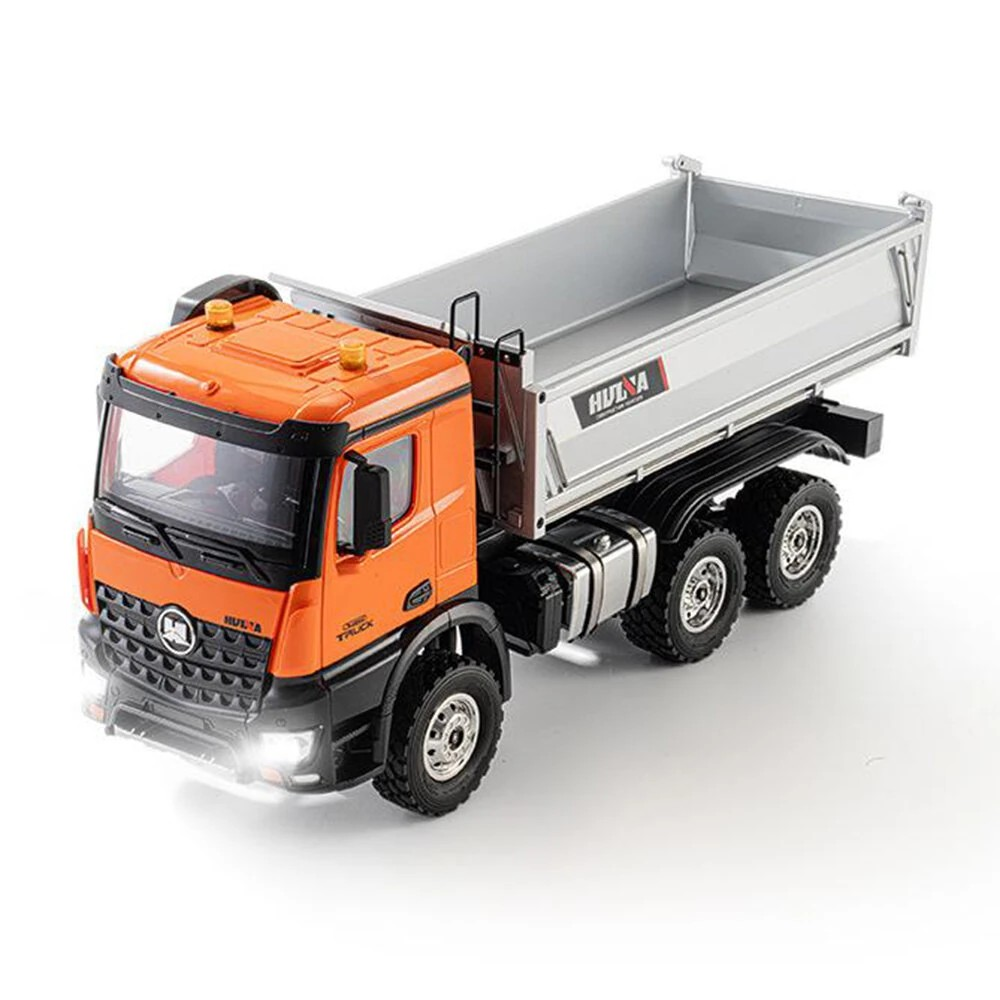HUINA 1598 1/14 2.4G Remote Control Dumper 6x6 Engineering Transport Vehicle Lifting Rod Tipper