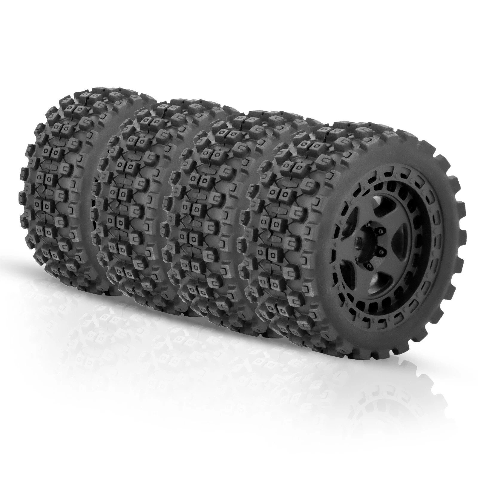 ProtonRC 4pcs Wheels Tire Set Accessories For 1/18 2S TYPHON GROM RC Model Car