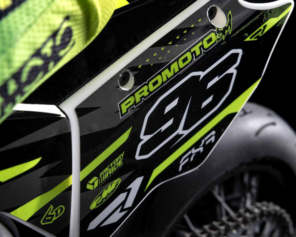 Losi Promoto-SM FXR Supermoto RTR 1/4 Brushless Motorcycle (White/FRX) w/2.4GHz Radio, Battery & Charger