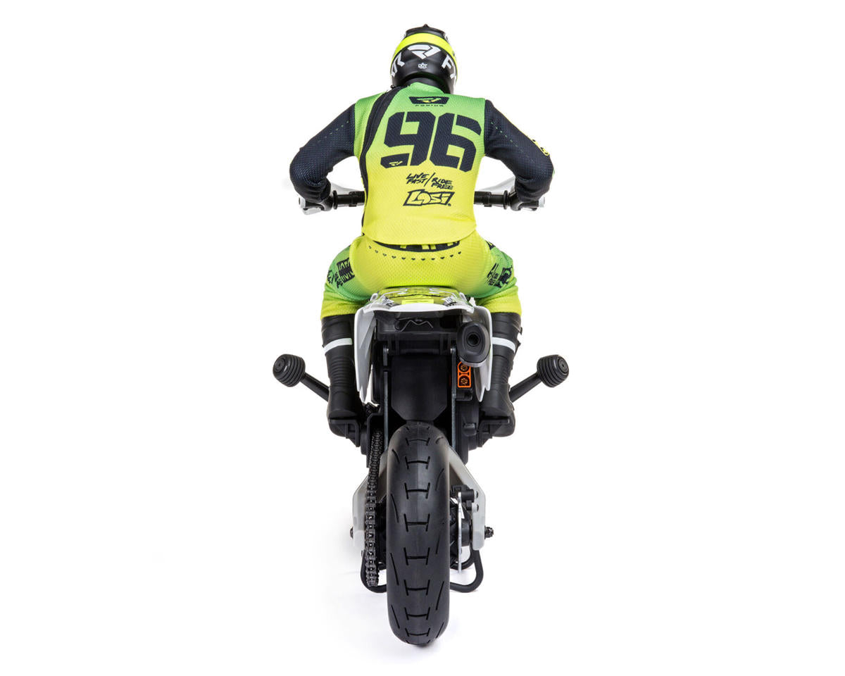 Losi Promoto-SM FXR Supermoto RTR 1/4 Brushless Motorcycle (White/FRX) w/2.4GHz Radio, Battery & Charger