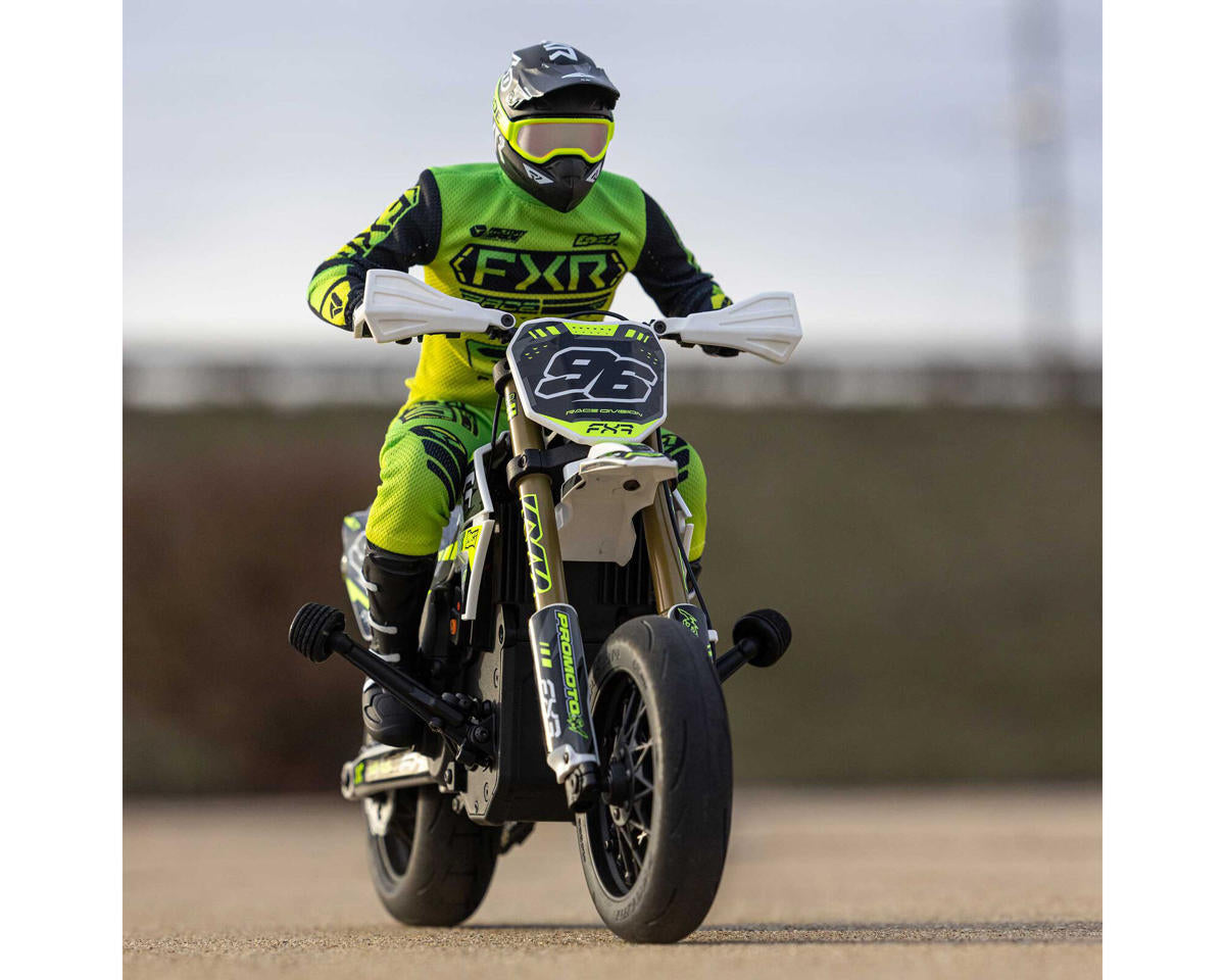 Losi Promoto-SM FXR Supermoto RTR 1/4 Brushless Motorcycle (White/FRX) w/2.4GHz Radio, Battery & Charger